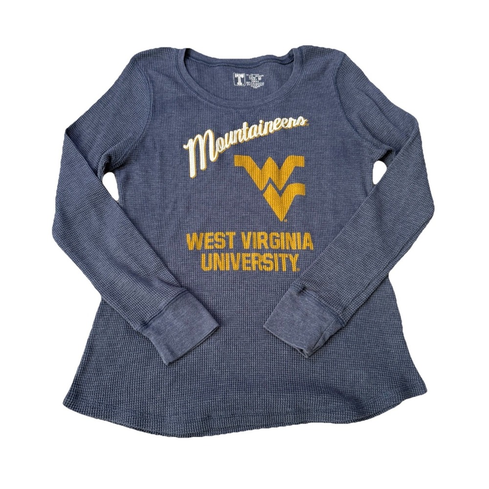 West Virginia University WVU Mountaineers Women's Knit Thermal Shirt NCAA Medium